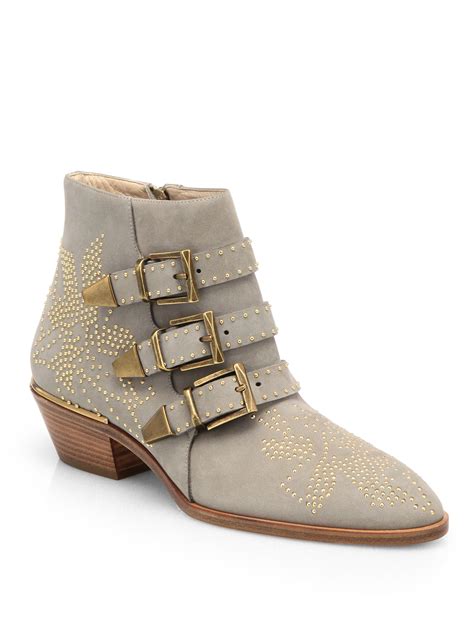 chloe susanna ankle boot grijs|chloe susanna ankle boots.